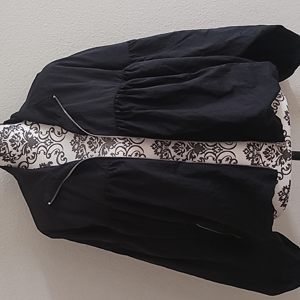 🪻 FREE PEOPLE ZIP BALLOON SLEEVES BOMBER JACKET. - Picture 4 of 11